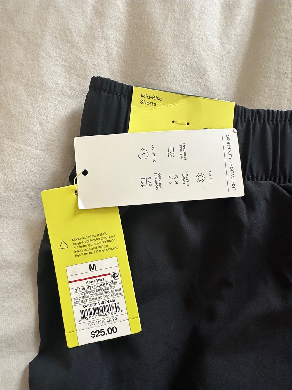 All in Motion Black Drawstring Active Shorts - Picture 4 of 4